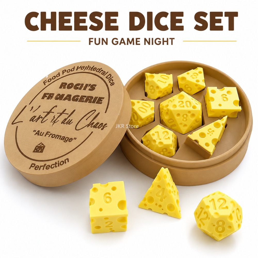 Board Game Organization - Irregular Cheese Dice Box Ornament Creative