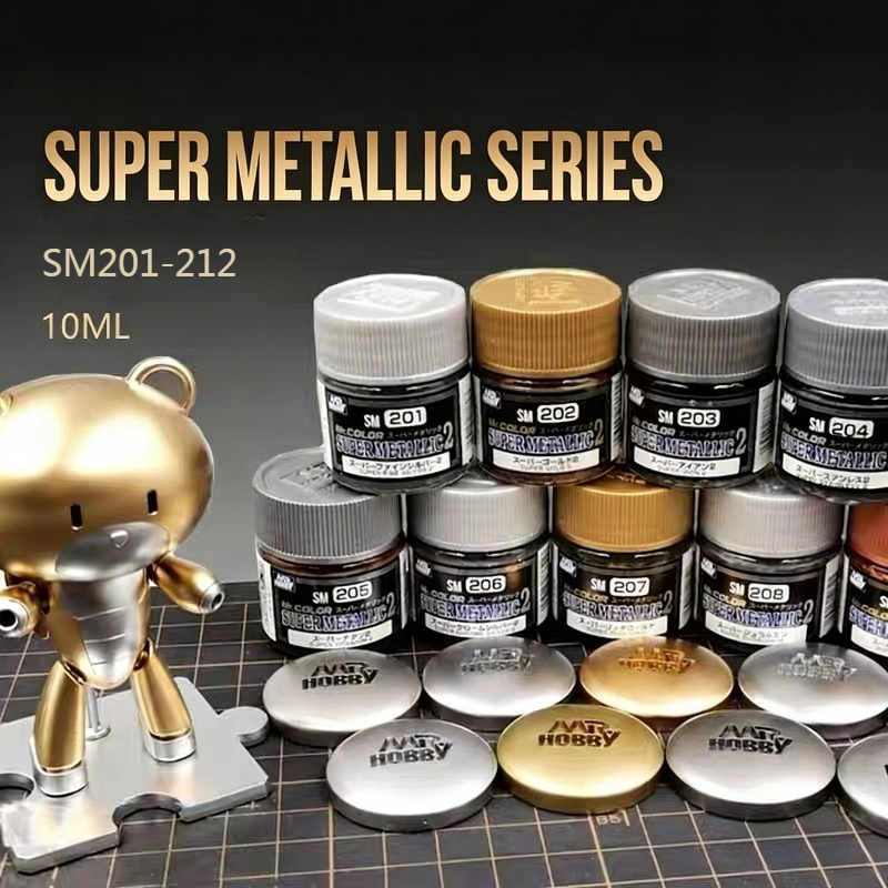 Tamiya Model Paint Set - 10ML Super Electroplating Effect Metallic Oil