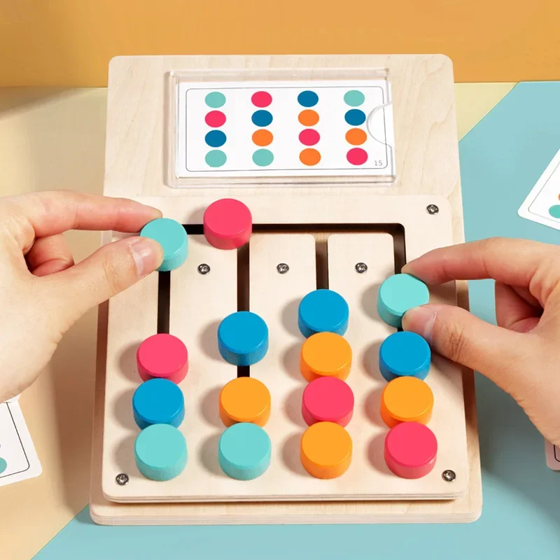 Board Game Design - Montessori Wooden Color Shape Matching Cognitive