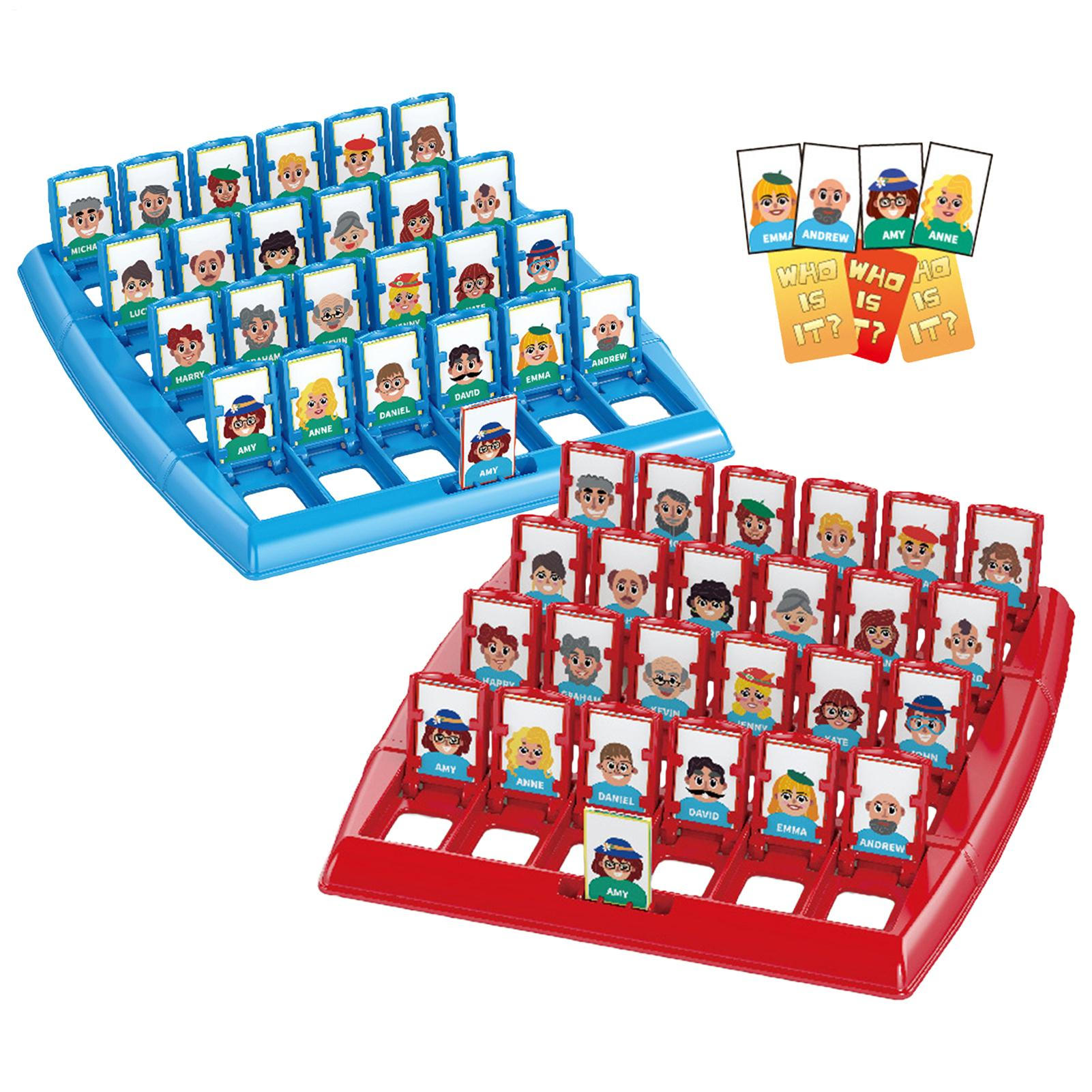 Board Game Who Is It - Two-Player Educational Toy Interactive Memory Logic