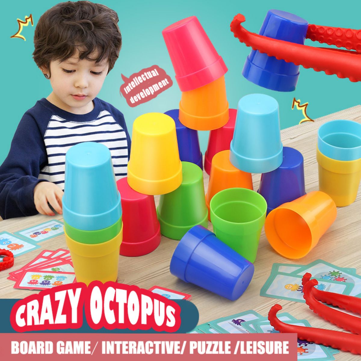 Board Game Quick - Crazy Octopus Parent-Child Interactive Board Game