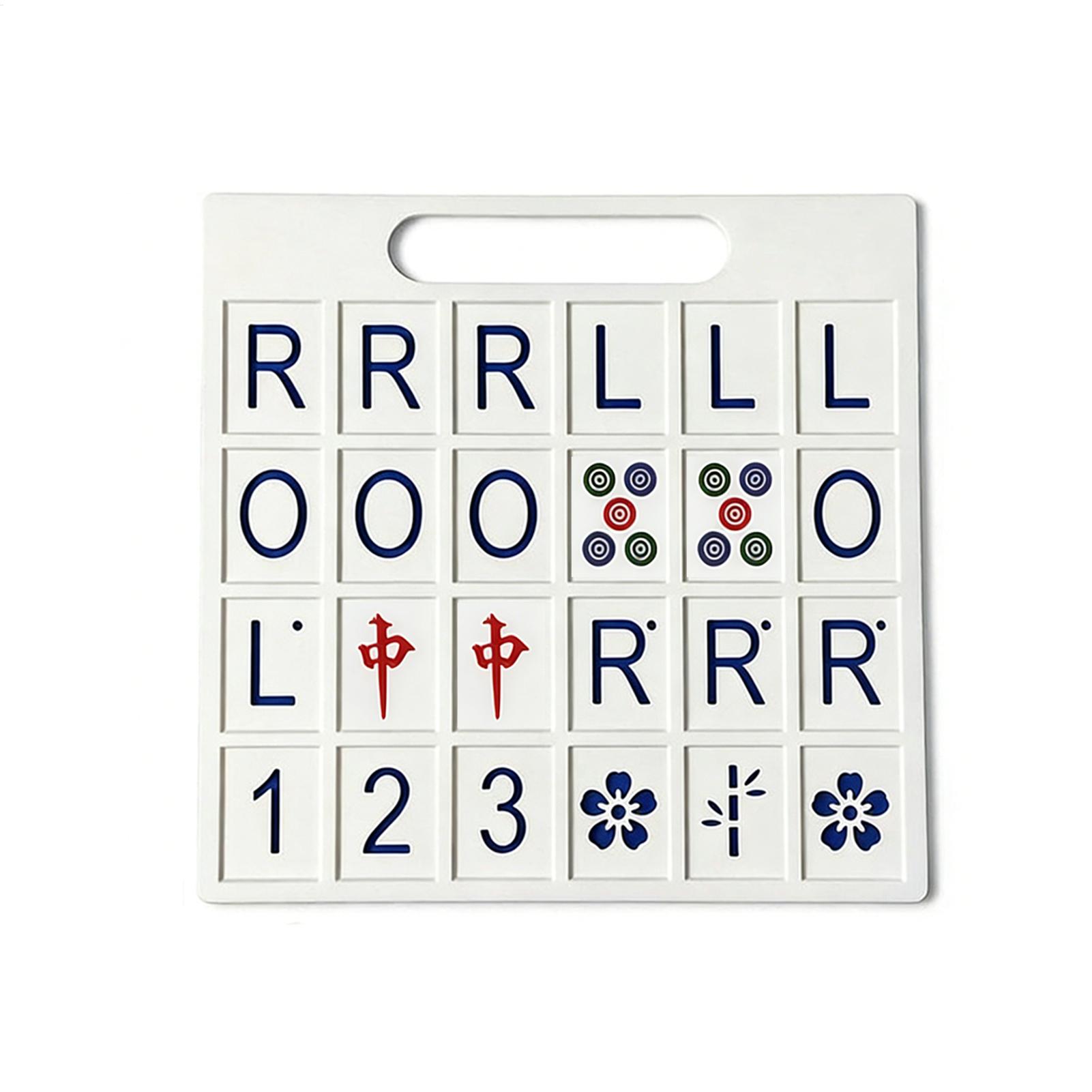 Board Game Strategi - Solo Mahjong Board 24 Slots Portable