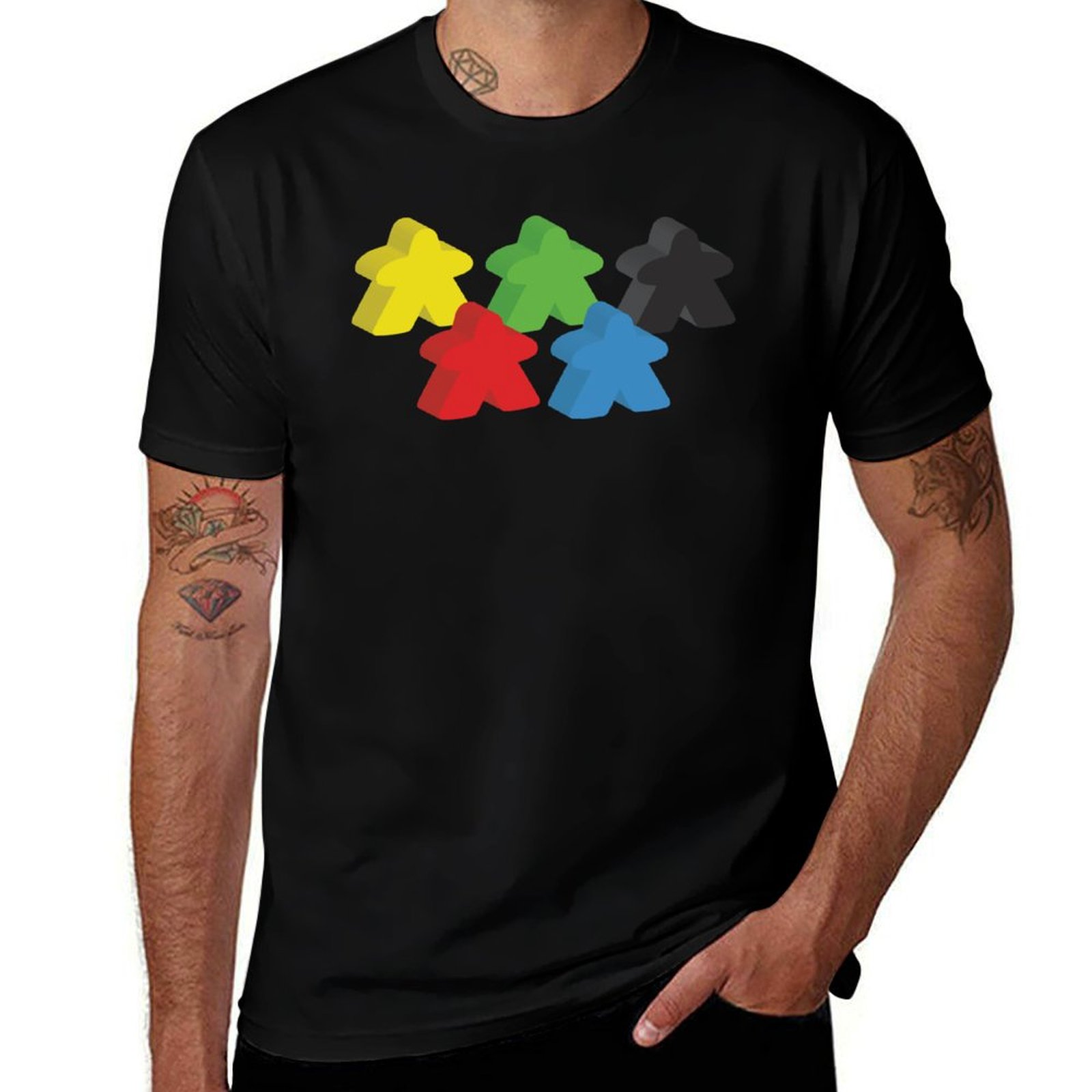 Meeple Token Set - Set of 5 meeples (Board game