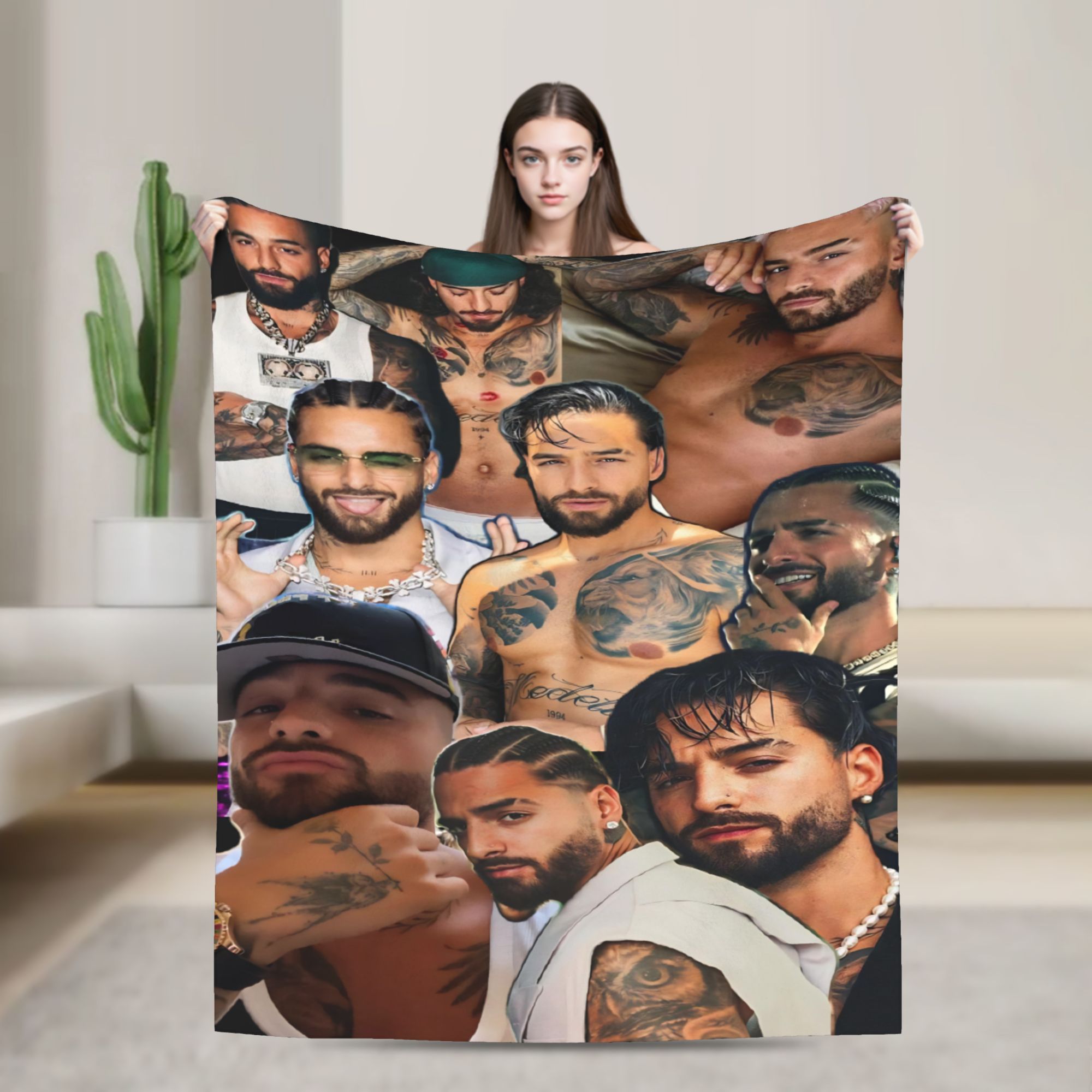 Board Game Halma - Maluma Colombian Singer Photo Collage Blankets