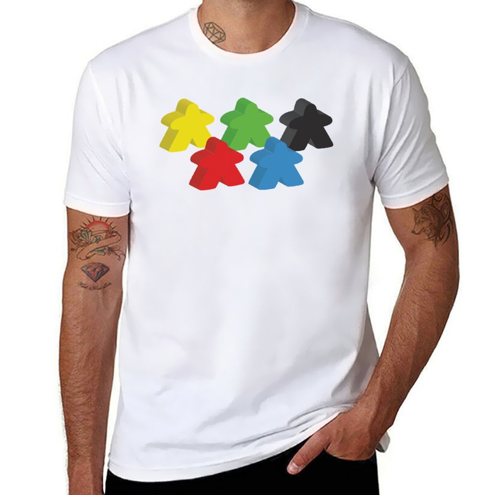 Meeple Token Set - Set of 5 meeples (Board game