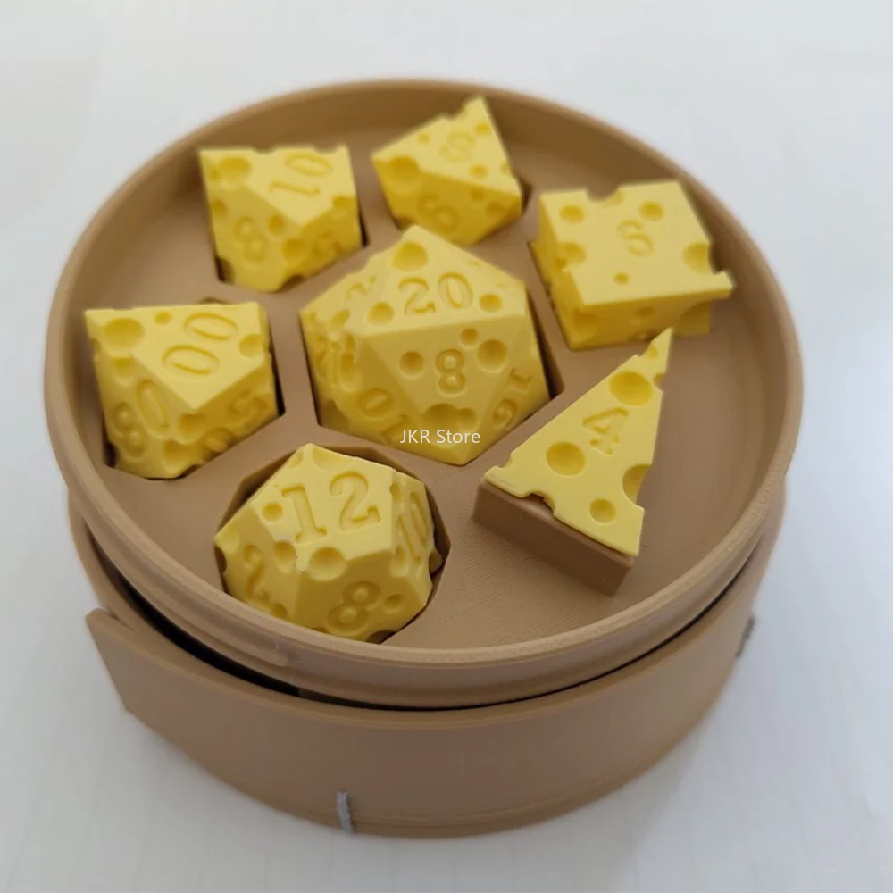 Irregular Cheese Dice Box Orna - đánh giá và giá Board Game Organization