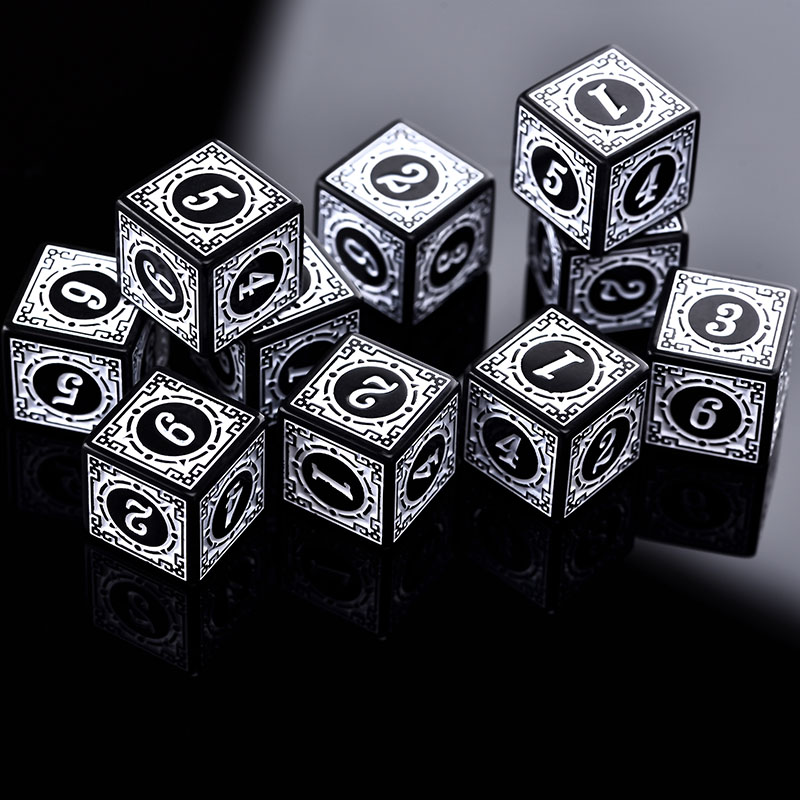 10PCS/Set Acrylic Dice Set D6  - đánh giá và giá Board Game Pandemic