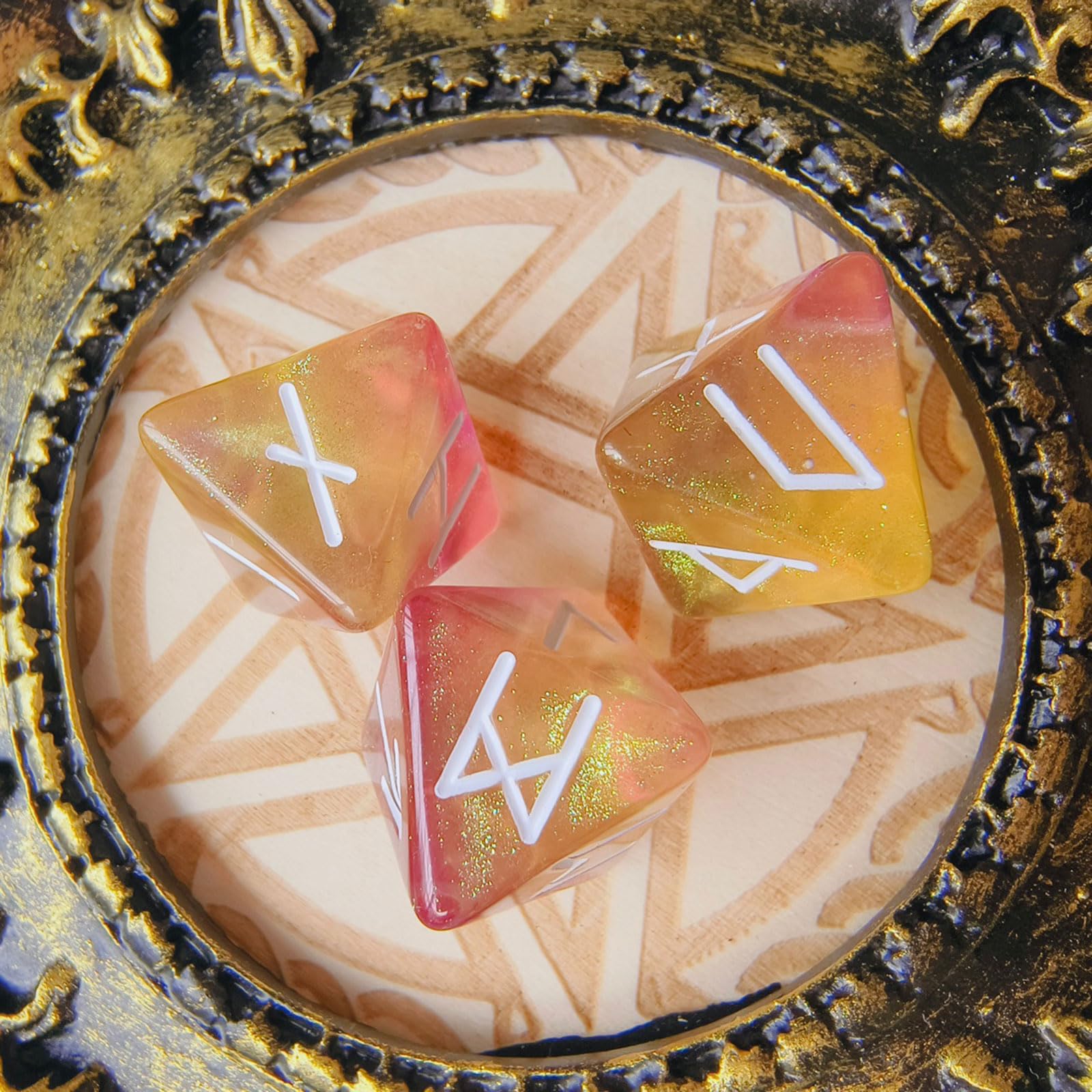 3pcs Starry Sky Rune Polyhedra - đánh giá và giá Board Game Pandemic
