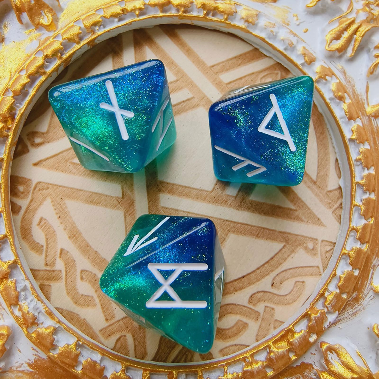 3pcs Starry Sky Rune Polyhedra - đánh giá và giá Board Game Pandemic