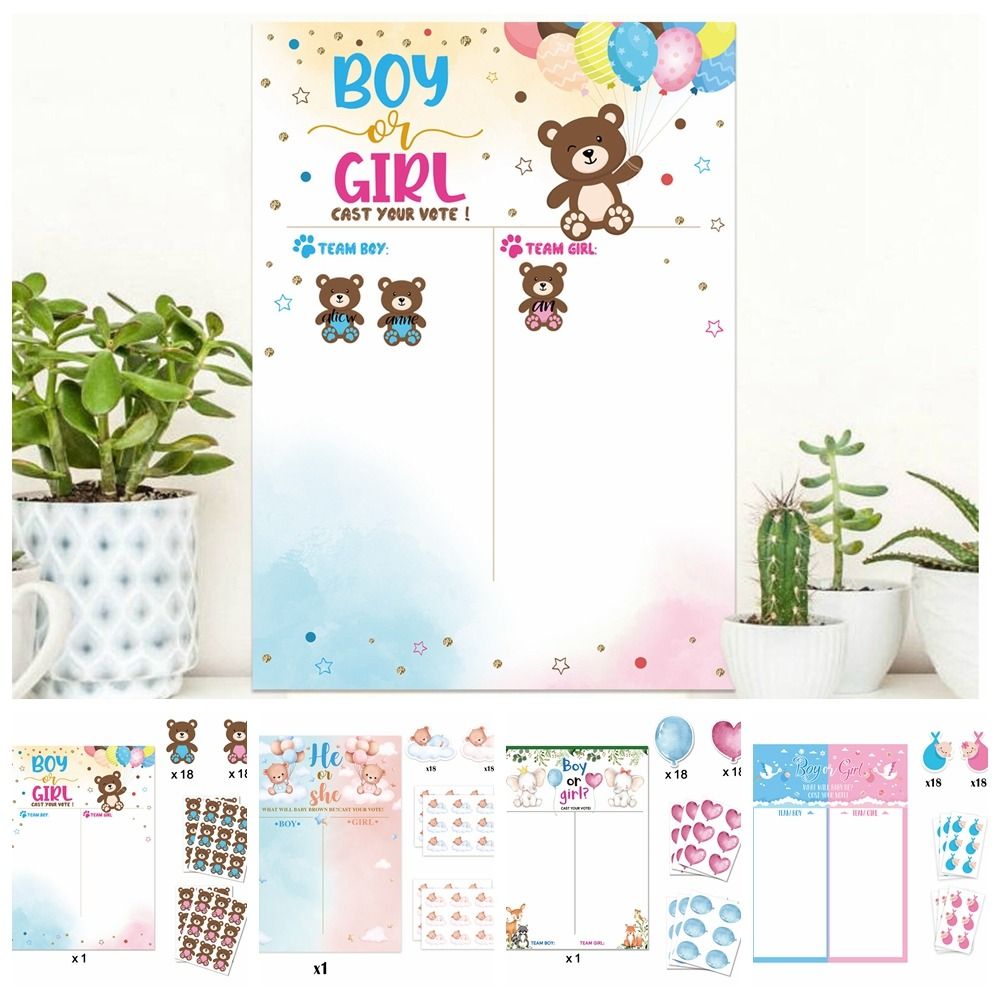 With Stickers Gender Revealed  - đánh giá và giá Board Game Who Is It