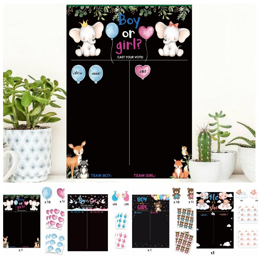 With Stickers Gender Revealed  - đánh giá và giá Board Game Who Is It