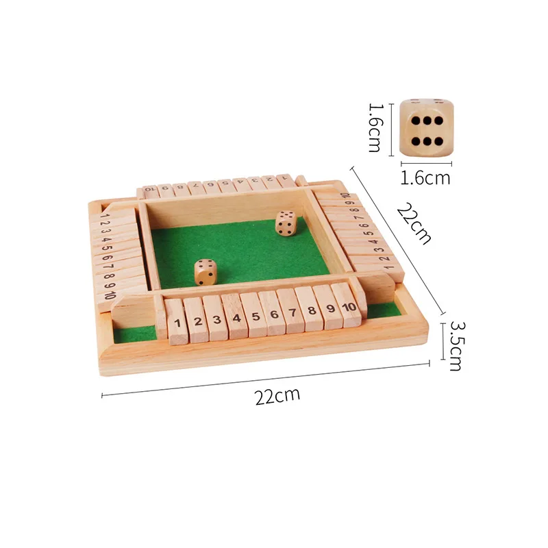 2-4 Player Wooden Math Flaps & - đánh giá và giá Board Game Organization