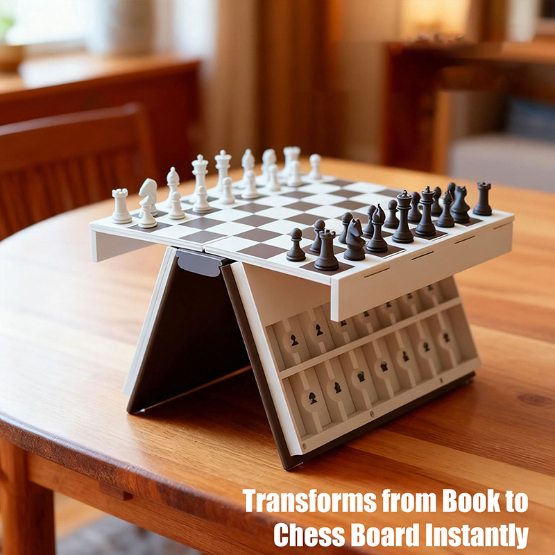Chess Set 3D Printed Book Fold - đánh giá và giá Board Game Design
