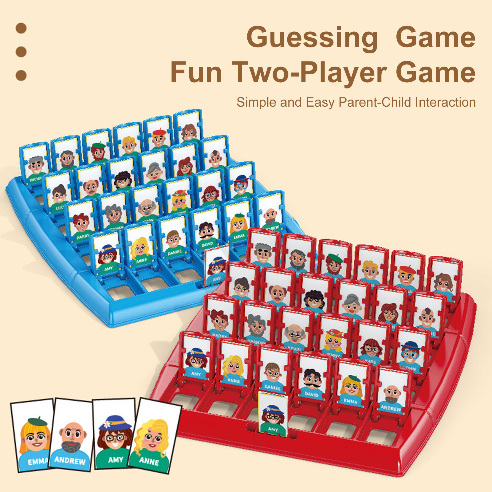 Two-Player Educational Toy Int - đánh giá và giá Board Game Who Is It