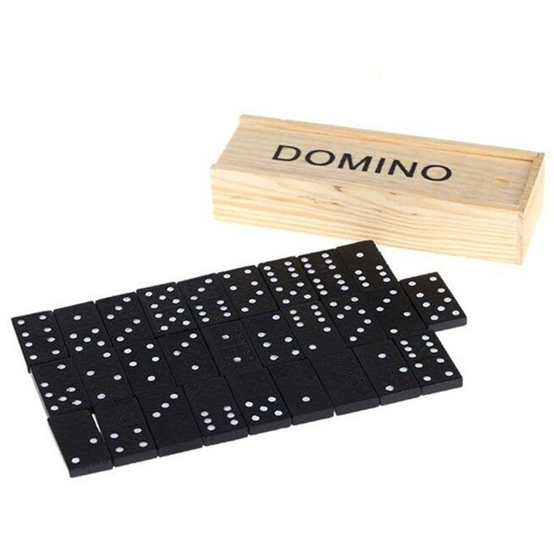 28pcs/Set Wooden Domino Board  - đánh giá và giá Board Game Land