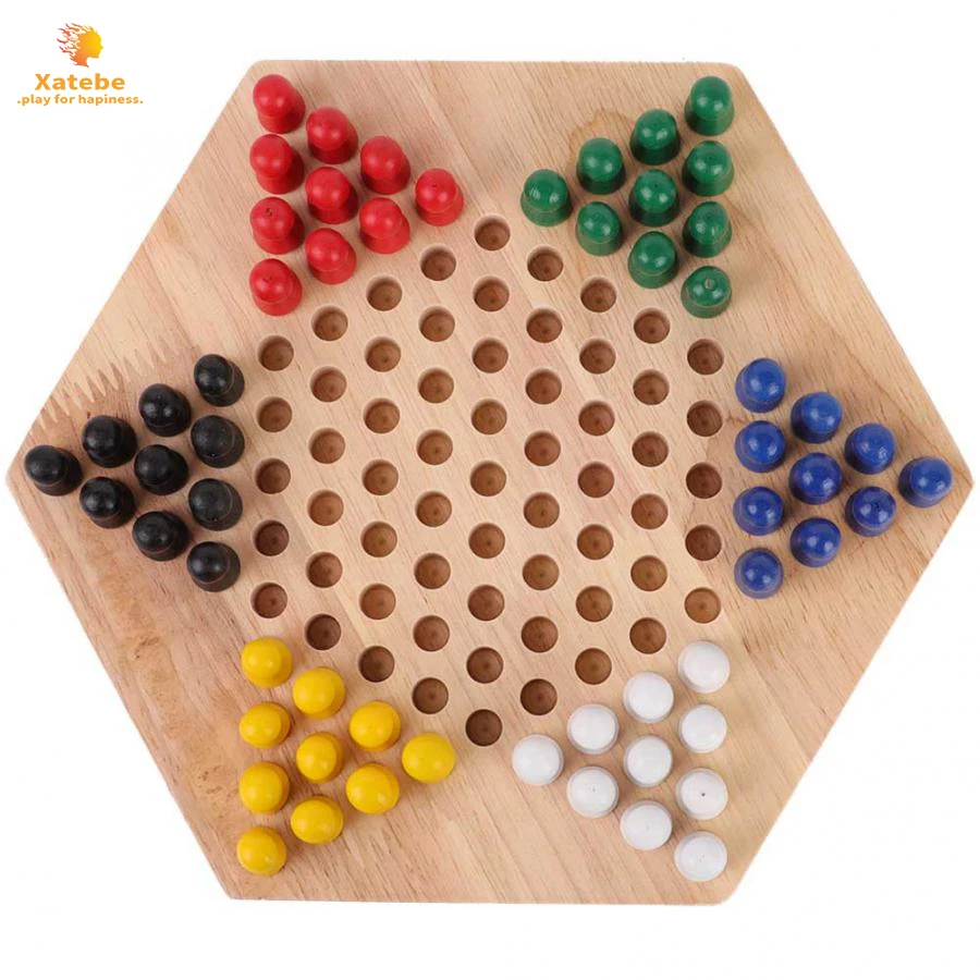 Wooden Educational Board Kids  - đánh giá và giá Board Game Halma