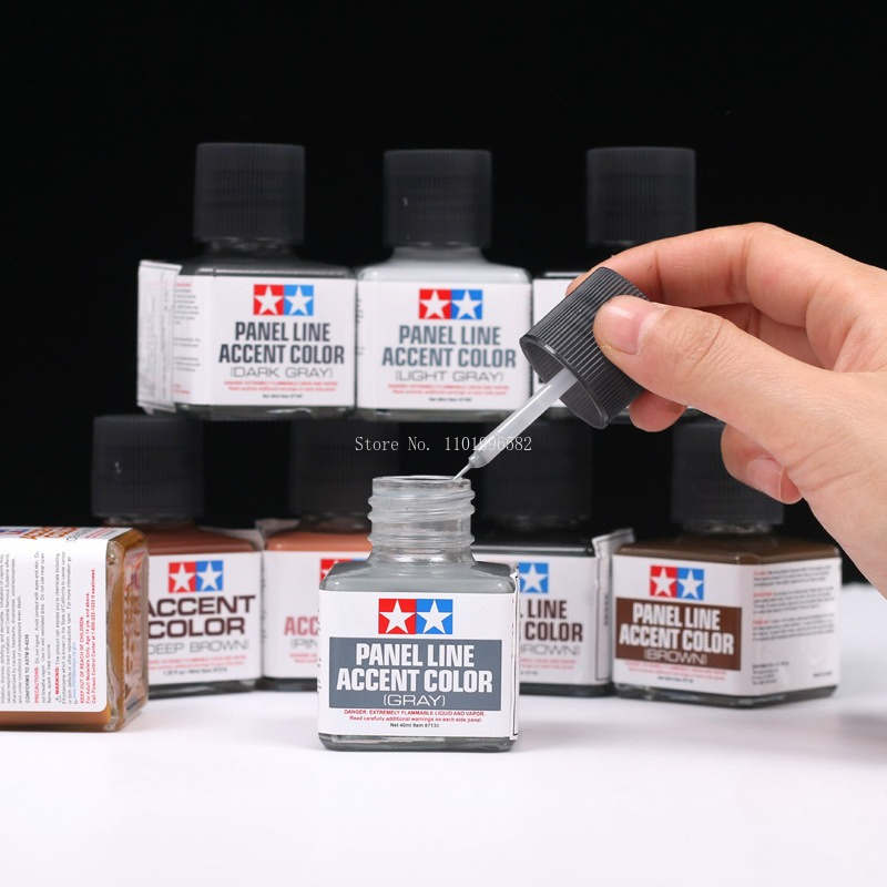 40ml Panel Line Accent Color E - đánh giá và giá Tamiya Model Paint Set