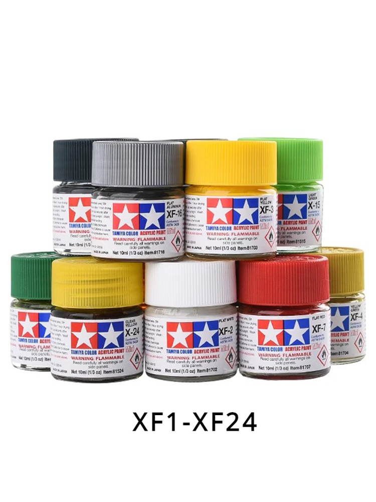 TAMIYA Acrylic Paint XF1-XF24  - đánh giá và giá Tamiya Model Paint Set