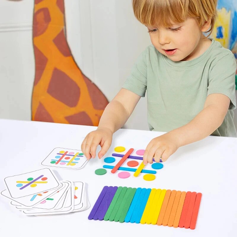 Kids Rainbow Stick Thinking Pu - đánh giá và giá Board Game Simple