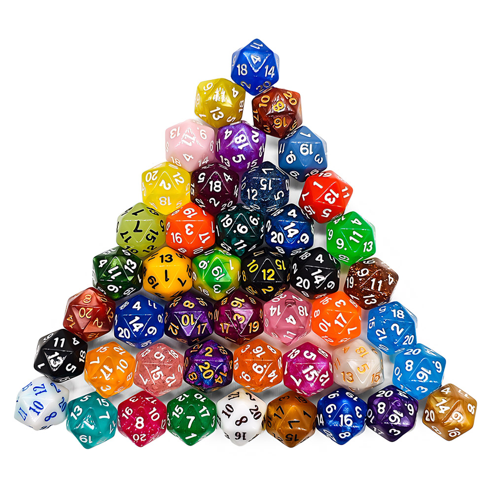60Pcs Multi-Sided Dices Mixed  - đánh giá và giá Board Game Land