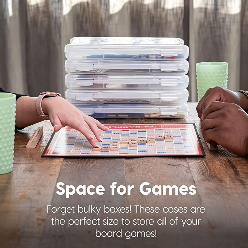 2 Pack Clear Slim Board Game S - đánh giá và giá Board Game Organization