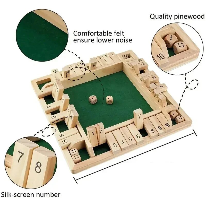 Deluxe Four Sided 10 Numbers S - đánh giá và giá Board Game Organization