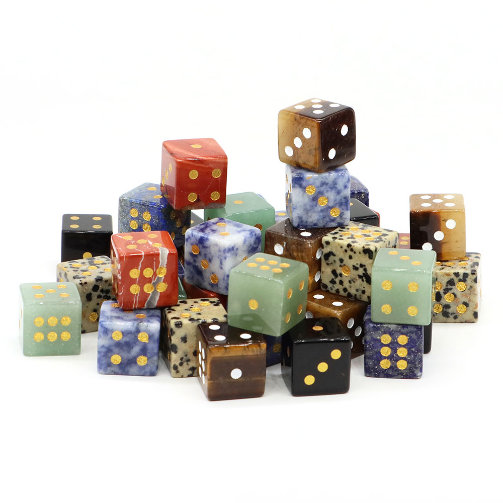 15mm Natural Stone Six Sided D - đánh giá và giá Board Game Land